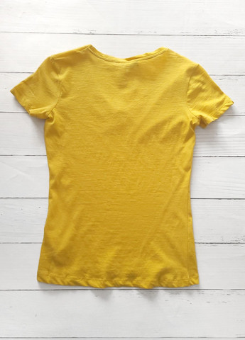 Желтая футболка женская однотонная желтая Pink Woman