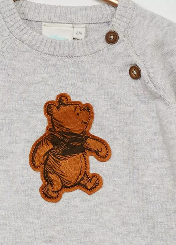 Сірий джемпер демісезон,сірий з принтом, Kiabi