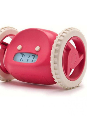 Будильник электронный убегающий на колёсиках lrm Clock CH-1818 Pink A (256939065)