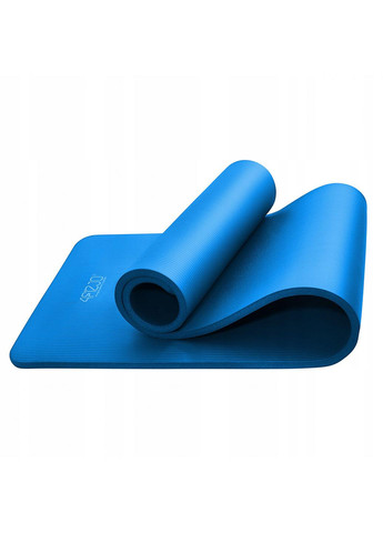 Коврик (мат) спортивный NBR 180 x 60 x 1 см для йоги и фитнеса 4FJ0014 Blue 4FIZJO (259262455)