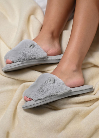 Светло-серые тапочки женские меховые nana, р. 36-37, светло-серые MVM