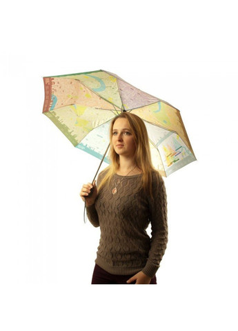 Комбінована жіноча механічна парасолька brollymap l761 - london map (карта лондона) Fulton середня (269994246)
