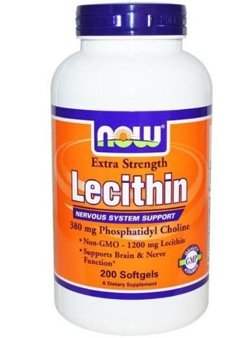 Lecithin 1200 mg 200 Softgels Now Foods (256722834)