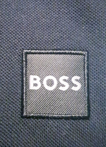 Темно-синяя футболка-поло мужское для мужчин Hugo Boss
