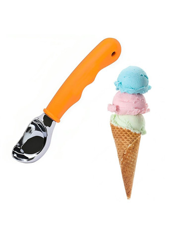 Ложка с силиконовой ручкой для мороженого, бисквитного теста, замороженного йогурта 18 см Kitchen Master (274382545)