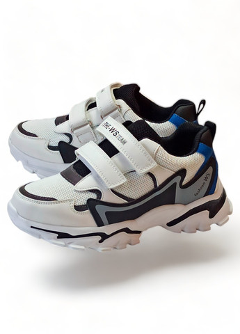 Белые демисезонные детские кроссовки для мальчика 4251w Weestep