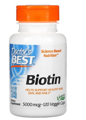 Biotin 5000 mcg 120 Veg Caps Doctor's Best (258498940)
