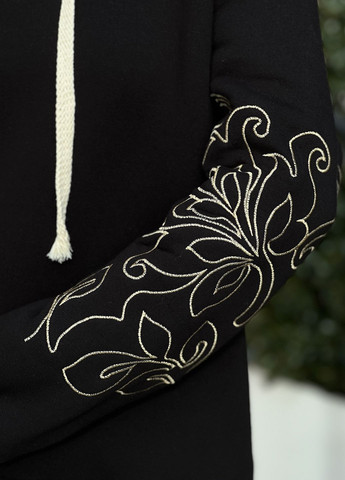 Теплое женское худи оверсайз со стильной вышивкой INNOE худі (266632549)
