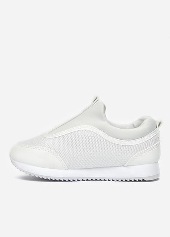 Белые демисезонные кроссовки детские для девочки белого цвета Let's Shop