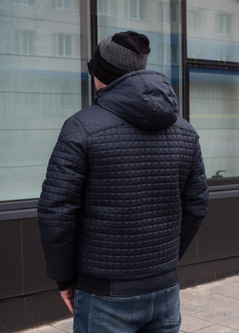 Темно-синя демісезонна куртки демісезонні чоловічі від виробника SK
