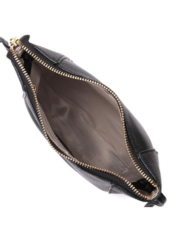 Маленька сумка через плече з натуральної шкіри 22298 Чорний Vintage (276457598)