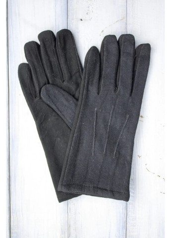 Перчатки женские чёрные комбинированные замша+кашемир 516-2s1 S BR-S (261486843)