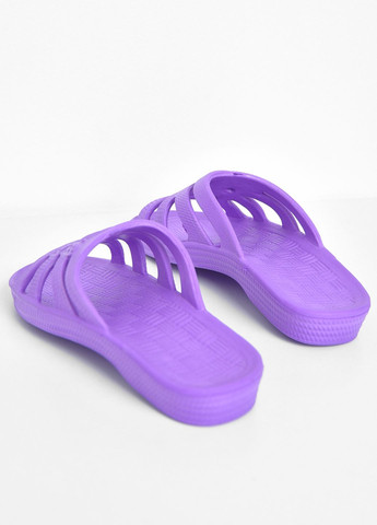 Фиолетовые пляжные шлепки детские для девочки пена фиолетового цвета Let's Shop