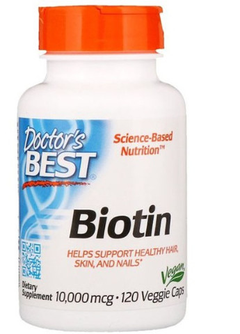 Biotin 10000 mcg 120 Veg Caps DRB-00373 Doctor's Best (256719056)