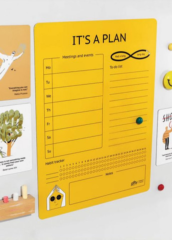 Магнітний планер "IT'S A PLAN" Gifty (262533529)