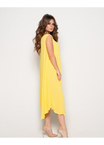 Жовтий повсякденний сукня 10800 жовтий ISSA PLUS