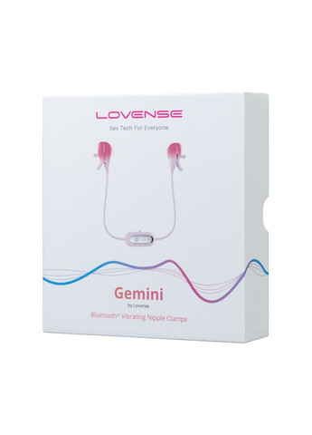 Смарт-вібратор для грудей Gemini, регулювання стискання соска, можна носити Lovense (277237574)