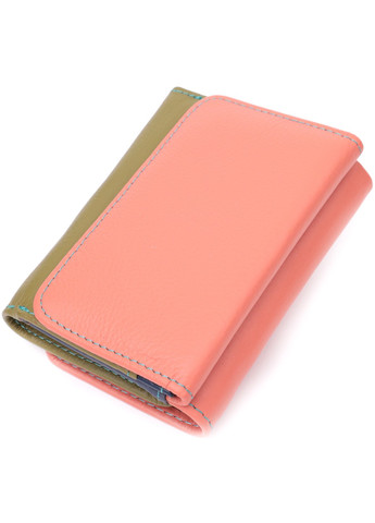 Гаманець для стильних дівчат із натуральної шкіри 22494 Різнокольоровий st leather (277980578)