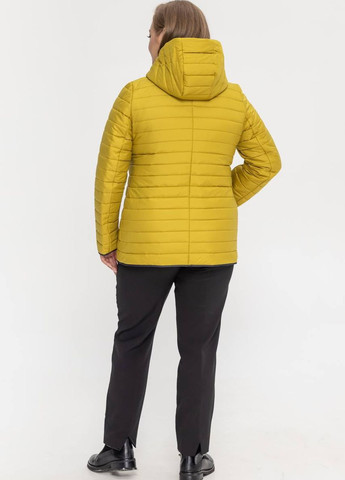 Жовта демісезонна демісезонна куртка жіноча великого розміру SK