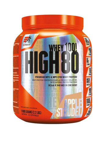 Протеин High Whey 80 1000 g (Apple Strudel) Extrifit (263684429)