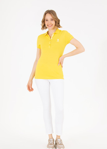 Світло-жовта футболка u.s.polo assn жіноча U.S. Polo Assn.