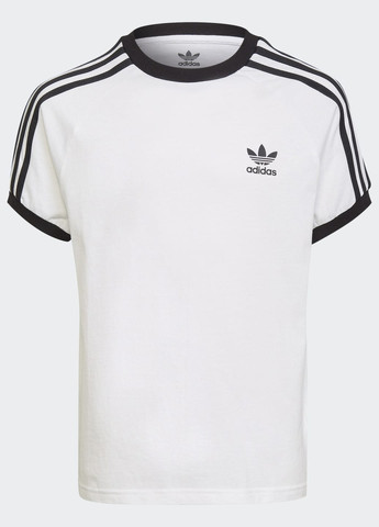 Біла демісезонна футболка adicolor 3-stripes adidas
