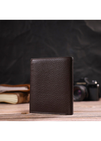 Компактний гаманець для чоловіків із натуральної шкіри флотар 21873 Коричневий Canpellini (259829969)