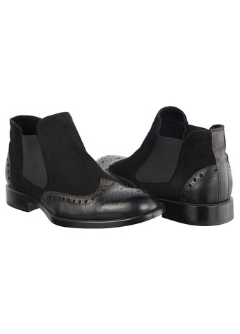 Черные мужские ботинки на резинке