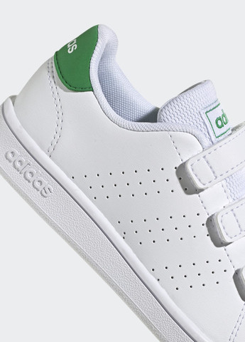 Белые кроссовки advantage court lifestyle adidas