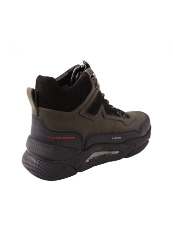 Зеленые ботинки мужские зеленые натуральная кожа Konors