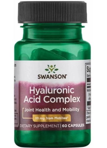 Hyaluronic Acid Complex 33 mg 60 Caps Swanson (256725812)