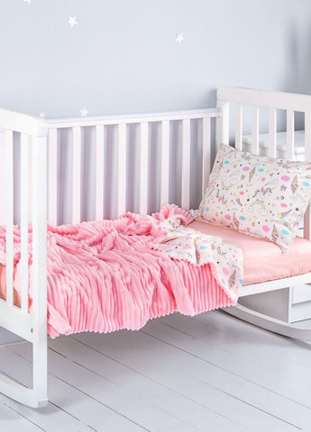 Детское постельное белье "Единороги и игрушки на розовом" Плюш - Сатин Royal Dream (270006880)