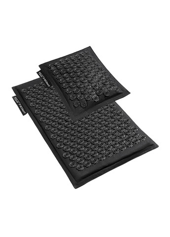 Килимок акупунктурний з подушкою Eco Mat Аплікатор Кузнєцова 68 x 42 см 4FJ0208 Black/Black 4FIZJO (258454116)