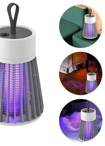 Лампа аккумуляторная от комаров 5W Mosquito killing Lamp YG-002 лампа фурминатор - светильник от насекомых USB серая Led (259265572)