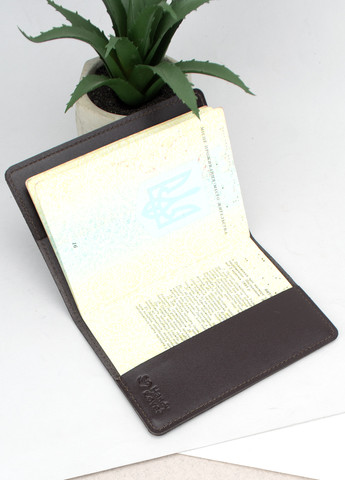 Обложка на паспорт кожаная мужская HC-25 (коричневая матовая) HandyCover (269267455)