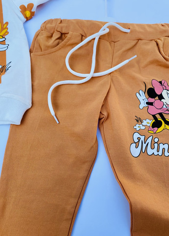 Оранжевый костюм для девочек в ромашки з минни Murat baby