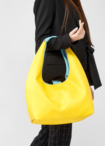 Женская сумка HOBO L желто-голубая Sambag (259040447)