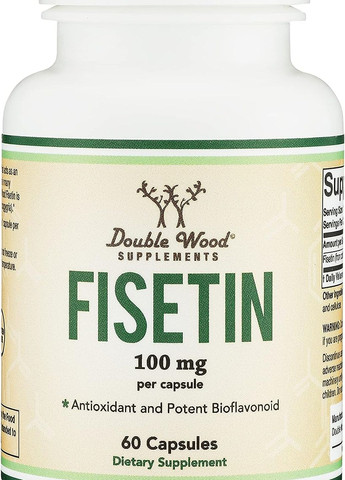 Фізетин Double Wood Fisetin 100 mg, 60 capsules Double Wood Supplements (261765759)