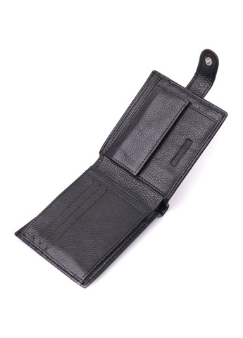 Горизонтальное мужское портмоне из натуральной кожи 22487 Черный st leather (278001140)