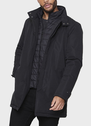 Чорна зимня куртка Threadbare