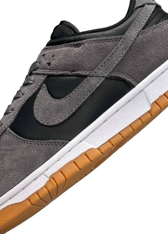 Сірі Осінні кросівки чоловічі,вьетнам Nike SB Dunk Low Dark Grey Black