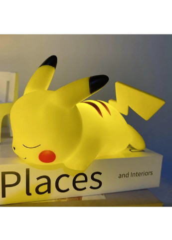 Настольный прикроватный светодиодный детский светильник ночник лампа игрушка на батарейках покемон (475390-Prob) Пикачу Unbranded (266823297)