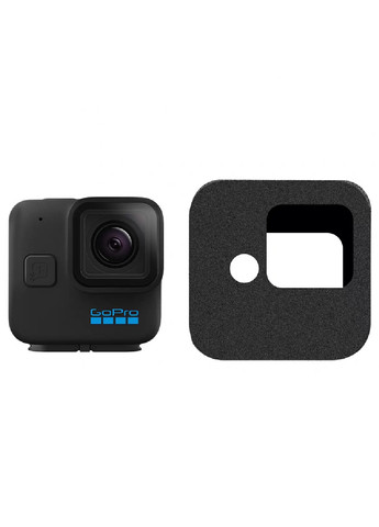 Защитный чехол из мелкопористого поролона от ветра шума для экшн камеры GoPro Hero 11 Mini (475050-Prob) Черный Unbranded (260949371)