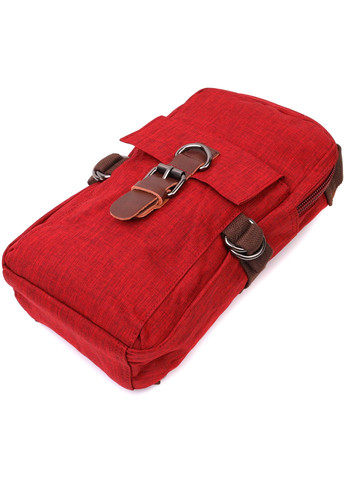 Стильна плечова сумка для чоловіків із щільного текстилю 22189 Бордовий Vintage (267925301)