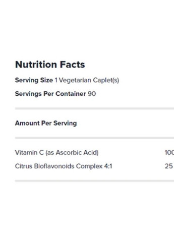 Vitamin C with Citrus Bioflavonoids, Timed-Release 1000 mg 180 Veg Caplets GNC (256722640)