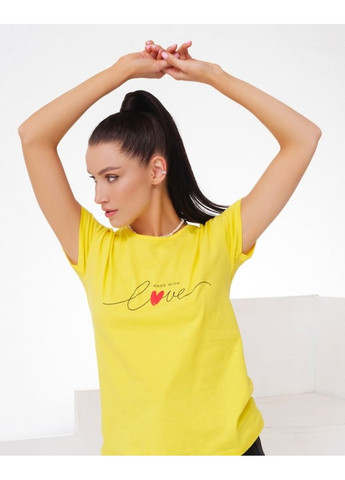 Жовта футболка wn20-248 жовтий ISSA PLUS