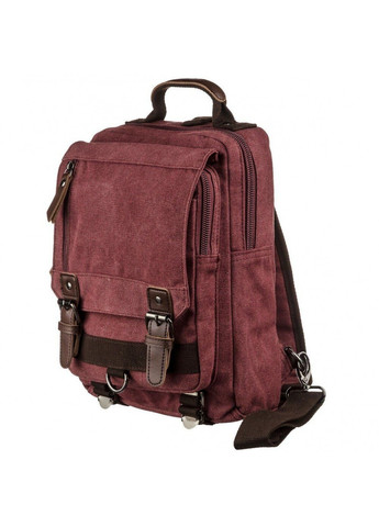 Мужская текстильная бордовая сумка-рюкзак 20140 Vintage (262522823)
