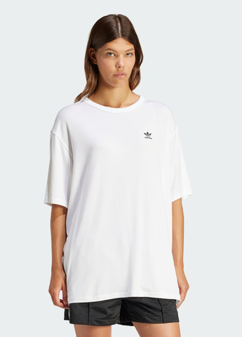 Белая всесезон футболка trefoil adidas