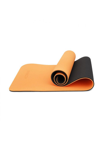 Килимок спортивний Cornix TPE 183 x 61 x 1 см для йоги та фітнесу XR-0091 Orange/Black No Brand (260735666)