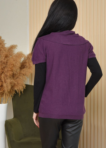 Кофта женская фиолетового цвета размер 44 Let's Shop (262596590)